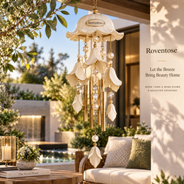 Roventose™ Magnolia Bloom Pearl Wind Chime